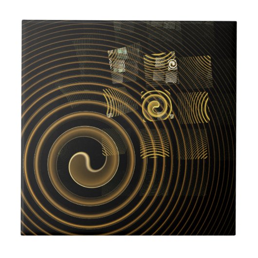 Hypnosis Abstrakt Art Tile Fliese (Vorderseite)