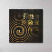 Hypnosis Abstrakt Art Wrapped Canvas Print Leinwanddruck (Vorderseite)