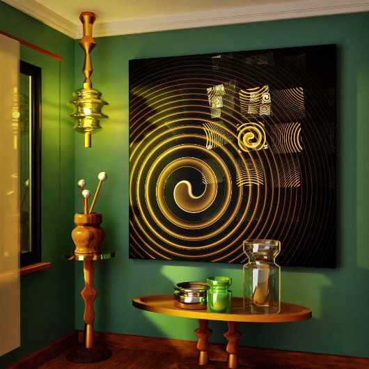 Hypnosis Abstrakt Art Wrapped Canvas Print Leinwanddruck