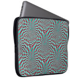 Hypnosis nahtloses Grunge Pattern + Ihre Ideen Laptopschutzhülle (Vorne Rechts)