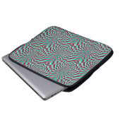 Hypnosis nahtloses Grunge Pattern + Ihre Ideen Laptopschutzhülle (Vorne Knopf)