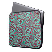 Hypnosis nahtloses Grunge Pattern + Ihre Ideen Laptopschutzhülle (Vorderseite Links)