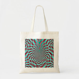 Hypnosis nahtloses Grunge Pattern + Ihre Ideen Tragetasche