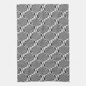 Hypnosis Pattern Schwarz-weiß + Ihre Ideen Handtuch (Vertikal)