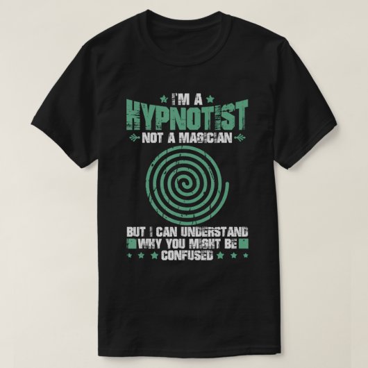 Hypnosis Sleep Hypnotist Spiral Guide Schnelle Hil T-Shirt (Design vorne)
