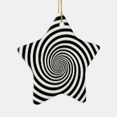 Hypnosis Spiral Star Shape Keramik Ornament (Rechts)
