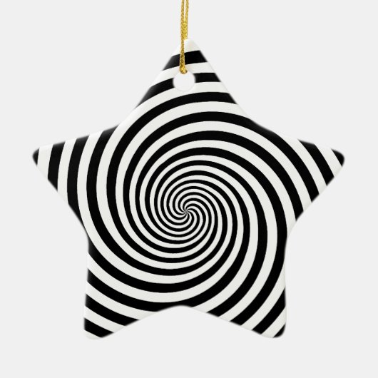 Hypnosis Spiral Star Shape Keramik Ornament (Vorne)