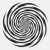 Hypnosis Spiralsticker Runder Aufkleber (Vorderseite)