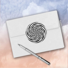 Hypnosis Spiralsticker Runder Aufkleber