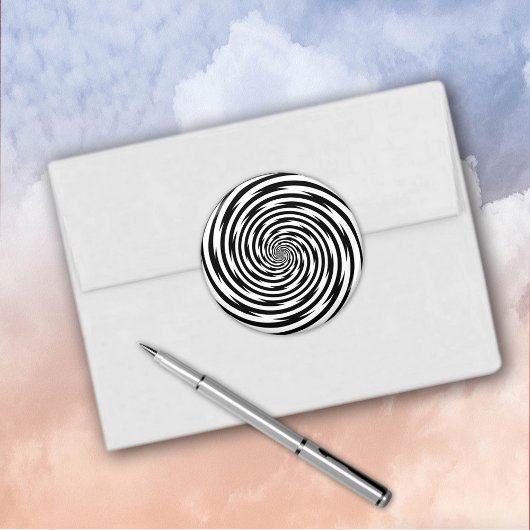 Hypnosis Spiralsticker Runder Aufkleber