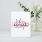 Hypnosis Word Art Postkarte (Stehend Vorderseite)