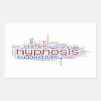 Hypnosis Works Word Art Sticker - White Background