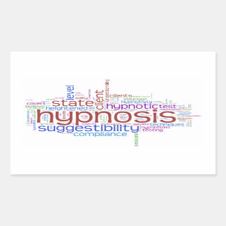 Hypnosis Works Word Art Sticker - White Background