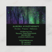 *~* Hypnotherapie Hypnose Therapeut Quadratische Visitenkarte (Rückseite)