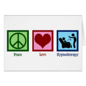 Hypnotherapist Peace Love Hypnotherapy Card (Vorderseite (Horizontal))