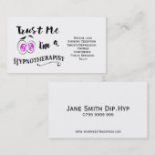 Hypnotherapy Visitenkarte hypnotherapist (Vorne/Hinten)