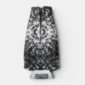 Hypnotic Abstract Black And White Modern Art Flaschenkühler (Rückseite)