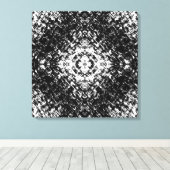 Hypnotic Abstract Black And White Modern Art Leinwanddruck (Insitu (Holzboden))