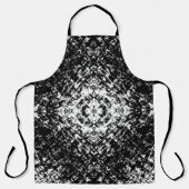 Hypnotic Abstract Black And White Modern Art Schürze (Vorderseite)