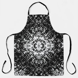 Hypnotic Abstract Black And White Modern Art Schürze