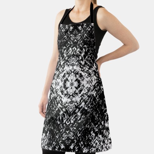 Hypnotic Abstract Black And White Modern Art Schürze (InSitu)