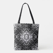 Hypnotic Abstract Black And White Modern Art Tasche (Rückseite)