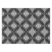 Hypnotic Abstract Black And White Modern Art Tischdecke (Vorderseite (Horizontal))