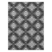 Hypnotic Abstract Black And White Modern Art Tischdecke (Vorderseite)