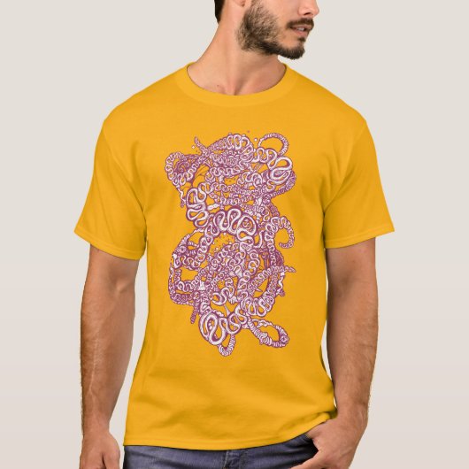 Hypnotic Amorphous Phantasmagoric Modern Groovy  T-Shirt (Vorderseite)
