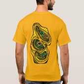 Hypnotic Amorphous Phantasmagoric Modern Groovy  T-Shirt (Rückseite)