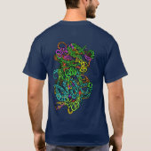 Hypnotic Amorphous Phantasmagoric Modern Groovy T-Shirt (Rückseite)
