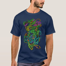 Hypnotic Amorphous Phantasmagoric Modern Groovy T-Shirt