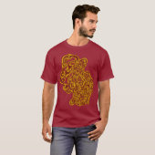 Hypnotic Amorphous Phantasmagoric Modern Groovy T-Shirt (Vorne ganz)