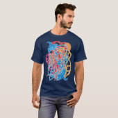 Hypnotic Amorphous Phantasmagoric Modern Groovy T-Shirt (Vorne ganz)