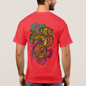 Hypnotic Amorphous Phantasmagoric Modern Groovy  T-Shirt (Rückseite)