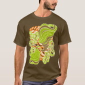 Hypnotic Amorphous Phantasmagoric Modern Groovy T-Shirt (Vorderseite)