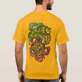 Hypnotic Amorphous Phantasmagoric Modern Groovy  T-Shirt (Rückseite)