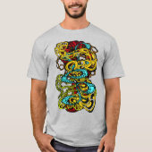 Hypnotic Amorphous Phantasmagoric Modern Groovy  T-Shirt (Vorderseite)