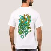 Hypnotic Amorphous Phantasmagoric Modern Groovy  T-Shirt (Rückseite)