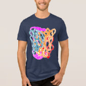 Hypnotic Amorphous Phantasmagoric Modern Groovy Tri-Blend Shirt (Vorderseite)