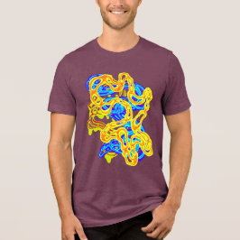 Hypnotic Amorphous Phantasmagoric Modern Groovy Tri-Blend Shirt