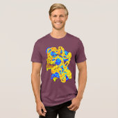 Hypnotic Amorphous Phantasmagoric Modern Groovy Tri-Blend Shirt (Vorderseite voll)