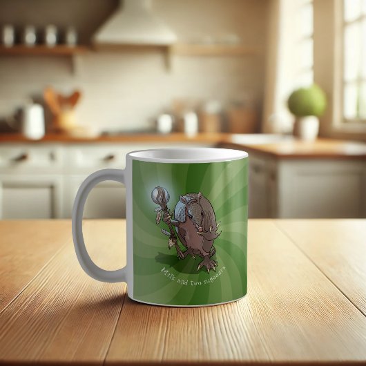 Hypnotic Armadillo Milk & Two Sugar Cartoon Kaffeetasse