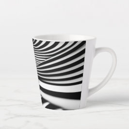 Hypnotic Black and White Spiral Illusion Art Milchtasse
