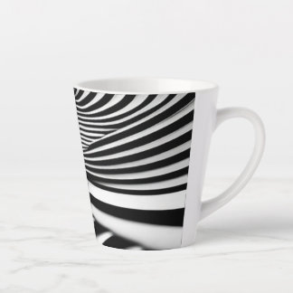 Hypnotic Black and White Spiral Illusion Art Milchtasse