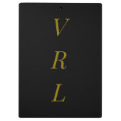 Hypnotic Black Cat Eyes Clipboard Klemmbrett (Rückseite)