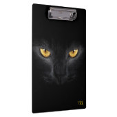 Hypnotic Black Cat Eyes Clipboard Klemmbrett (Rechts)