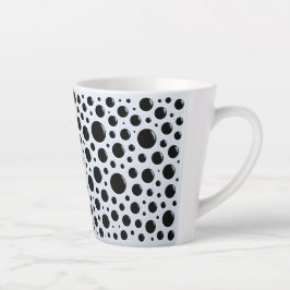 Hypnotic Black Circles Milchtasse