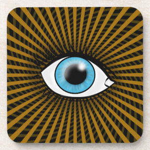 Hypnotic Blue Eye Getränkeuntersetzer