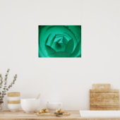 Hypnotic Camellige Blume Print Poster (Küche)